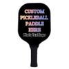 Custom Graphite Pickleballs Paddles Lightweight, Personalized with Photo Text Logo Pickleballs Paddle, Comfort Cushion Grip, Black view 2