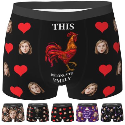 Custom Underwear For Boyfriend Custom Boxers With Face For Men Personalized Boxers With Face On Them Custom Boxers Personalized Gifts For Boyfriend Style-19 L