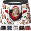 Custom Underwear For Boyfriend Custom Boxers With Face For Men Personalized Boxers With Face On Them Custom Boxers Personalized Gifts For Boyfriend Style-4 L view 1