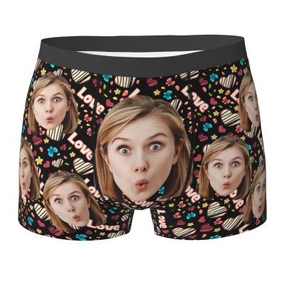 Custom Underwear For Boyfriend Custom Boxers With Face Custom Boxers For Men Customized Boxers Personalized Boxers For Men Style-12 M