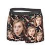 Custom Underwear For Boyfriend Custom Boxers With Face Custom Boxers For Men Customized Boxers Personalized Boxers For Men Style-12 M view 2