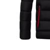 Maiyifu-GJ Men Winter Down Coat Jacket Lightweight Warm Thicken Padded Outerwear Hiking Warm Overcoat (Black Orange,X-Large) view 4