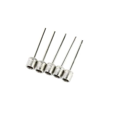 CLENEA 5/10pcs Sport Ball Inflating Pump Needle Football Basketball Inflatable Air Valve Adaptor Stainless Steel Pump Pin (Color : 5 PCS)