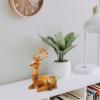 ABOOFAN Deer Trinket Box Resin Reindeer Figurine Jewelry Dish Ring Earring Holder Key Bowl Jewelry Organizer for Women Gifts Brown view 2