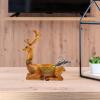 ABOOFAN Deer Trinket Box Resin Reindeer Figurine Jewelry Dish Ring Earring Holder Key Bowl Jewelry Organizer for Women Gifts Brown view 4
