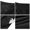 Luvamia High Waisted Faux Leather Pull On Pleated Side Slit Pleather Shorts with Elastic Waist Pockets - Black Size 16/18 view 4