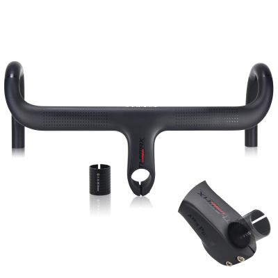 Alfa Pasca 28.6/31.8mm Od2 Carbon Fiber Road Bike Handle and Integrated Rod 90/100/110/120mm Pneumatic Drop Handle 440x100mm