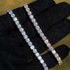 ADXINYATEX Tennis Bracelet for Women Silver Bracelet Stack Bracelet Round Oval Classic Cubic Zirconia Tennis Bracelets Charm Bracelet Chain view 3