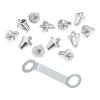 12Pcs Football Boot Spikes Rugby Shoes Universal Screw in Aluminum Alloy Soccer Shoe Spikes for Indoor Outdoor Sports, 13mm 15mm view 1