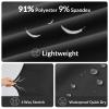baleaf Women's Hiking Pants Capri Wide Leg Lightweight Pants Plus Size UPF50+ Quick Dry Casual Sweatpants Walking Black M view 4