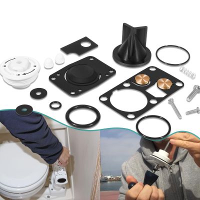 29045-3000 Twist N Lock Marine Manual Toilet Service Kits Fit for Jabsco 29090-3 & 29120-3 Series Toilet, 2008 and Up