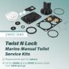 29045-3000 Twist N Lock Marine Manual Toilet Service Kits Fit for Jabsco 29090-3 & 29120-3 Series Toilet, 2008 and Up view 2