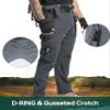 NATUVENIX Tactical Pants for Men Stretch, Ripstop Mens Work Pants Lightweight Hiking Cargo Pants Men Water Resistant view 4