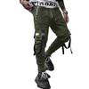 XYXIONGMAO Men's Jogger Techwear Pants Hip Hop Goth Streetwear Harem Sweat Tactical Track Multi Pocket Black Joggers Cargo Cool Baggy Pants(Green,S) view 1