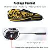 ALPSPORT V5 5U Wave Frame G5 Full Carbon Fiber Max 32Lbs Badminton Racket with Carrying Bag Shock Absorbing Nails, Graphite Padel Racquet for Outdoor Backyard Sports Training (Black) view 3