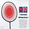 ALPSPORT V5 5U Wave Frame G5 Full Carbon Fiber Max 32Lbs Badminton Racket with Carrying Bag Shock Absorbing Nails, Graphite Padel Racquet for Outdoor Backyard Sports Training (Black) view 4
