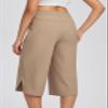 baleaf Women's Hiking Pants Capri Wide Leg Lightweight Pants Plus Size UPF50+ Quick Dry Casual Sweatpants Walking Brown M view 2