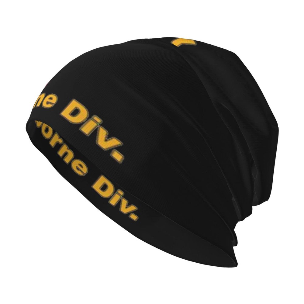 82nd Airborne Division Beanie Skull Cap Warm Knit Slouchy Hat for Women Men Black