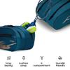 Hundred Cosmogear Badminton Kit-bag (Teal Green, Size: Large) | Double Zipper | Bag with Front Zipper Pocket | Material: Polyester| Padded Back Straps | Easy-Carry Handle view 4