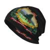 Flag of Vermont Beanie Skull Cap Warm Knit Slouchy Hat for Women Men Black view 1