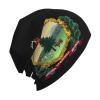 Flag of Vermont Beanie Skull Cap Warm Knit Slouchy Hat for Women Men Black view 4