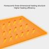 Bubinblau 80X200cm Heated Foot Warmer Mat, Electric Heated Yoga Mat, Adjustable Temperature Heated Floor Pad, Quick Heating Toes Warming, for Office Home Yoga,C view 4