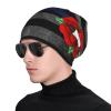 Anne Boleyn Tudor Rose Beanie Skull Cap Warm Knit Slouchy Hat for Women Men view 3