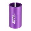 A ABSOPRO Seatpost Shim Adapter Durable 27.2mm 1.07" ID 33.9mm 1.33" OD Bike Seatpost Tube Reducing Sleeve Bushing Bicycle Accessories Aluminum Alloy Purple view 1