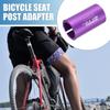A ABSOPRO Seatpost Shim Adapter Durable 27.2mm 1.07" ID 33.9mm 1.33" OD Bike Seatpost Tube Reducing Sleeve Bushing Bicycle Accessories Aluminum Alloy Purple view 2