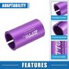 A ABSOPRO Seatpost Shim Adapter Durable 27.2mm 1.07" ID 33.9mm 1.33" OD Bike Seatpost Tube Reducing Sleeve Bushing Bicycle Accessories Aluminum Alloy Purple view 3