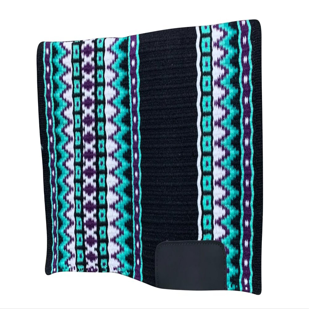 EQUINE OVERSEAS Western Saddle pad Saddle Blanket 100% New-Zealand Wool Show Pad Premium Quality (36 * 40, Vivid Colour)