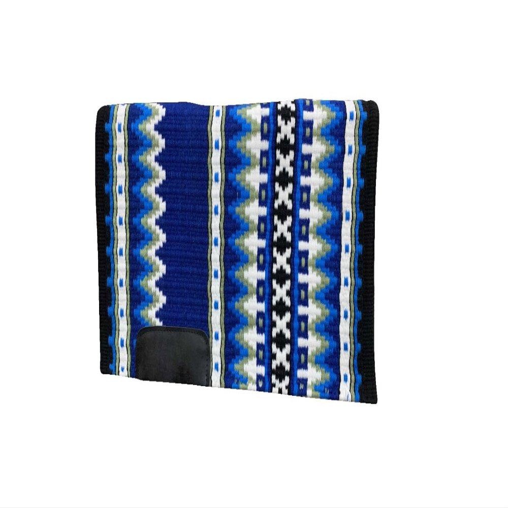 EQUINE OVERSEAS Western Saddle pad Saddle Blanket 100% New-Zealand Wool Show Pad Premium Quality (36 * 40, Royal Me)