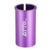 A ABSOPRO Seatpost Shim Adapter Durable 27.2mm 1.07" ID 31.6mm 1.24" OD Bike Seatpost Tube Reducing Sleeve Bushing Bicycle Accessories Aluminum Alloy Purple view 1