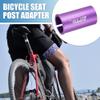A ABSOPRO Seatpost Shim Adapter Durable 27.2mm 1.07" ID 31.6mm 1.24" OD Bike Seatpost Tube Reducing Sleeve Bushing Bicycle Accessories Aluminum Alloy Purple view 2
