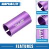 A ABSOPRO Seatpost Shim Adapter Durable 27.2mm 1.07" ID 31.6mm 1.24" OD Bike Seatpost Tube Reducing Sleeve Bushing Bicycle Accessories Aluminum Alloy Purple view 3