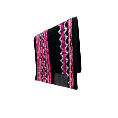 EQUINE OVERSEAS Western Saddle pad Saddle Blanket 100% New-Zealand Wool Show Pad Premium Quality (34 * 40, Little Pink)