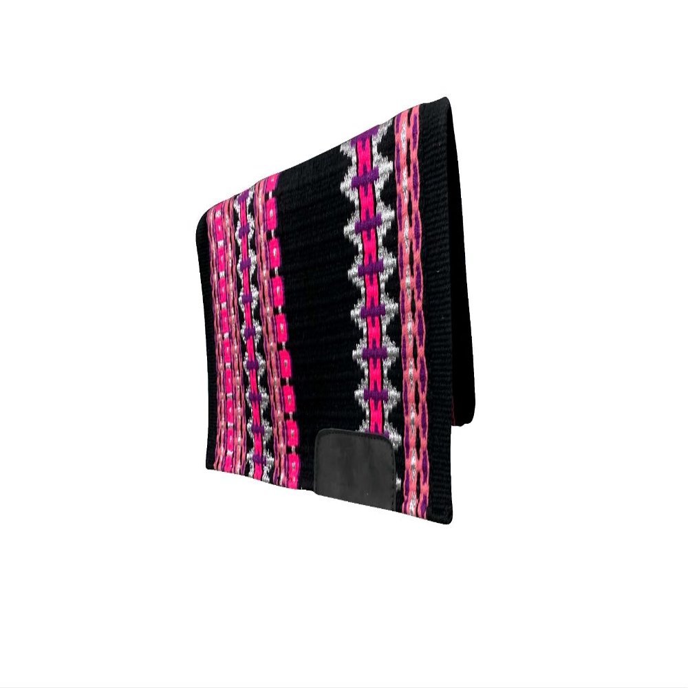 EQUINE OVERSEAS Western Saddle pad Saddle Blanket 100% New-Zealand Wool Show Pad Premium Quality (34 * 40, Little Pink)