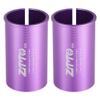 A ABSOPRO Seatpost Shim Adapter Durable 31.8mm 1.25" ID 34.9mm 1.37" OD Bike Seatpost Tube Reducing Sleeve Bushing Aluminum Alloy Purple (Set of 2) view 1