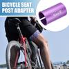 A ABSOPRO Seatpost Shim Adapter Durable 31.8mm 1.25" ID 34.9mm 1.37" OD Bike Seatpost Tube Reducing Sleeve Bushing Aluminum Alloy Purple (Set of 2) view 2