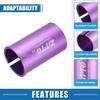 A ABSOPRO Seatpost Shim Adapter Durable 31.8mm 1.25" ID 34.9mm 1.37" OD Bike Seatpost Tube Reducing Sleeve Bushing Aluminum Alloy Purple (Set of 2) view 3