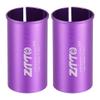 A ABSOPRO Seatpost Shim Adapter Durable 30.9mm 1.22" ID 31.6mm 1.24" OD Bike Seatpost Tube Reducing Sleeve Bushing Aluminum Alloy Purple (Set of 2) view 1