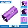 A ABSOPRO Seatpost Shim Adapter Durable 30.9mm 1.22" ID 31.6mm 1.24" OD Bike Seatpost Tube Reducing Sleeve Bushing Aluminum Alloy Purple (Set of 2) view 3