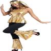 70s Fancy Dress Women Disco Outfit 60s 80s Costume Clothes Set Hippie Plus Size Adult Halloween Ladies Festival Gold 3XL view 1