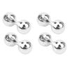 Double Rattle Sea Fishing Attractor Beads Accessory, 40Pcs Portable ABS, Adds Additional Noise, Simulates Prey Distress, 3 Color Options (Silver) view 4