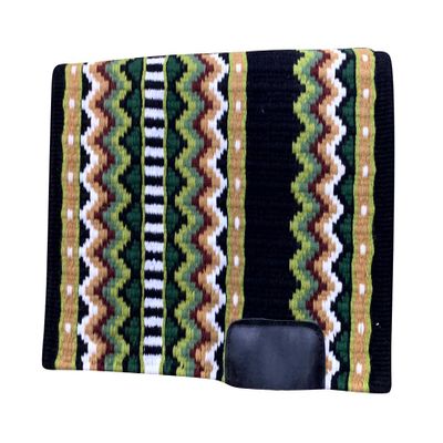 EQUINE OVERSEAS Western Saddle pad Saddle Blanket 100% New-Zealand Wool Show Pad Premium Quality (34 * 40, Forest Ride)