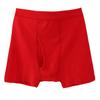 100% Cotton Men's Boxer Briefs Underwear Shorts Soft Loose Panties Men Boxer Briefs Underpants (Color : Red, Size : M/Medium)
