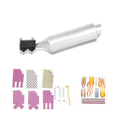 Bicycle Exhaust Sound System, Bike Motorcycle Spoke Turbo Exhaust Pipe System, Plastic Bike Turbo Exhaust Pipe with Sound Effect, Easy to Use Bike Turbo Pipe Exhaust System Bike Exhaust Pipe for Kids