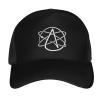 Byoblu Atheist Atom Symbol Trucker Hat for Men Or Women - Baseball Snapback Cap Black view 2