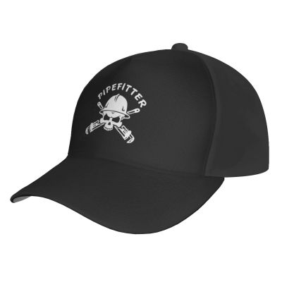 Byoblu Pipefitters Trucker Hat for Men Or Women - Baseball Snapback Cap Black