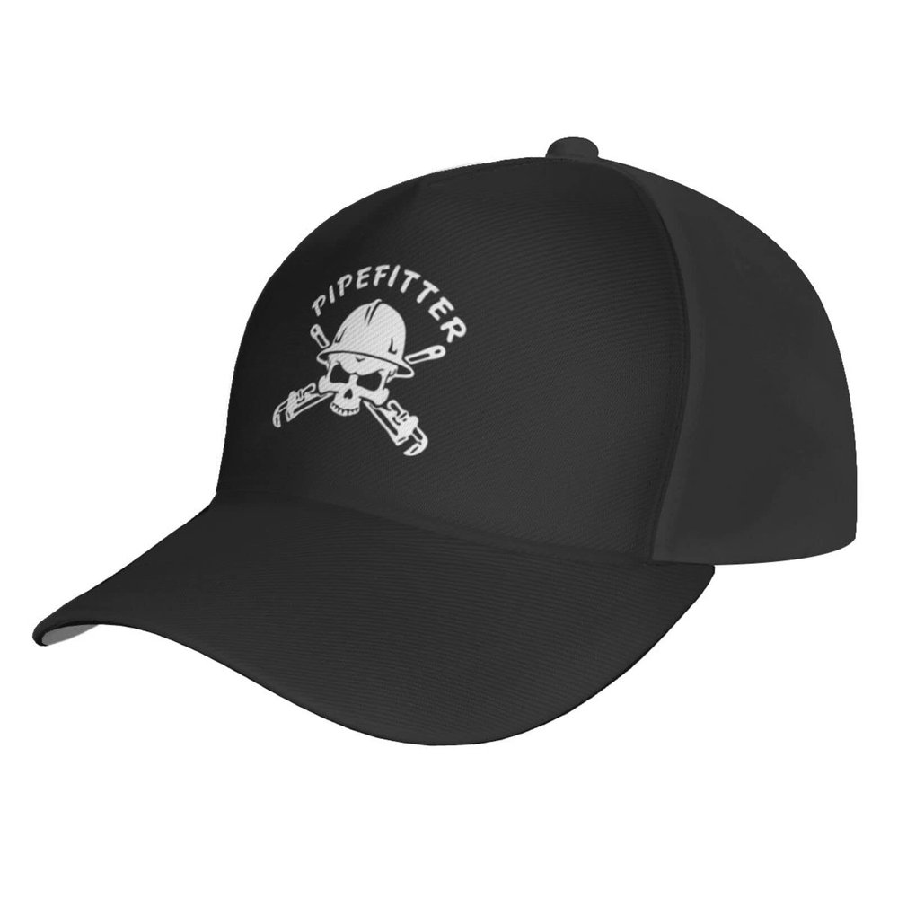 Byoblu Pipefitters Trucker Hat for Men Or Women - Baseball Snapback Cap Black
